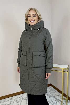 Фото товара П/пальто F-2582, хаки