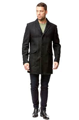 Фото товара Полупальто мужское 5017 Richmond, серо-черный