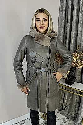 Фото товара Дубленка 1013.314 silk, серо-бежевый Фото товара Дубленка 1013.314 silk, серо-бежевый