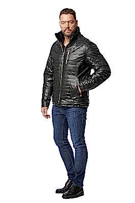 Фото товара Куртка кожзам 8806 (иск.мех), черный