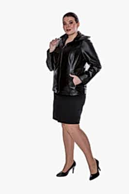 Фото товара Куртка кожа 1008.DZ041, черный