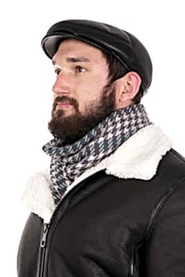 Фото товара Кепка Реглан кожаная 002.001, черный