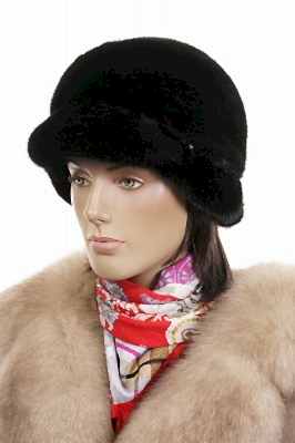 Фото товара Шапка норка 014.001, Черный-shn