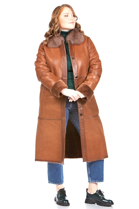 Дубленка 1019.10649, коричневый