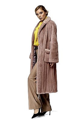 Фото товара Пальто норка 013/17125В, розовый