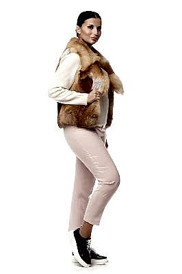 Фото товара Жилет лиса дикая 16 большой ворот, рыжий