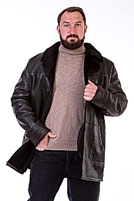 Фото товара Дубленка 1013.MEDS-13.SILK, черный