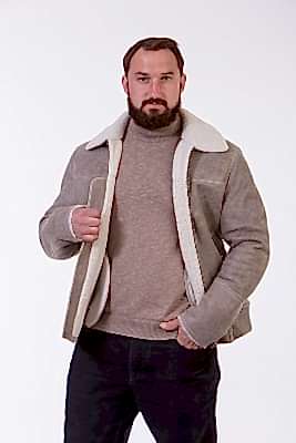 Фото товара Дубленка 1013.MEDS-10.CURLY, серый