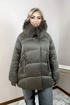 Фото товара Пуховик Y737 зима, бежевый