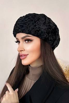 Фото товара Шапка каракуль 001.001, черный