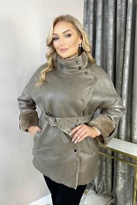 Фото товара Дубленка 1013.MSK-300 silk, бежевый Фото товара Дубленка 1013.MSK-300 silk, бежевый