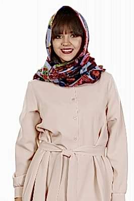 Фото товара Шарф (снуд) оля принт, голубой