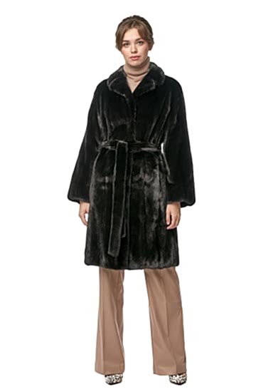 Фото товара Полупальто норка 010/277В, черный