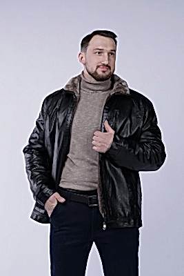 Фото товара Куртка кожзам 558-A, черный