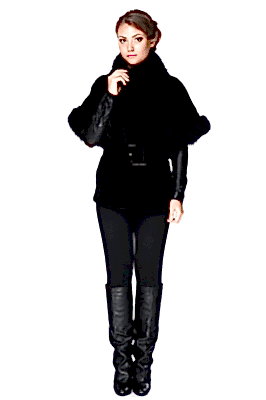 Фото товара Жилет бобр 010/610, черный