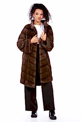 Фото товара Шуба из норки 010/309В, коричневый