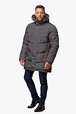 Фото товара Пуховик мужской на синтепоне 8170, темно-серый