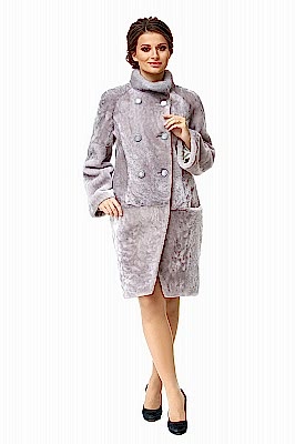 Фото товара Полупальто мутон К609/1НС (норка), платина