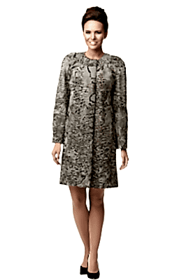 Фото товара Полупальто каракуль/свакара Наташа, серый